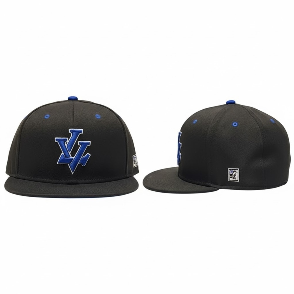 The Game Pro XL Baseball Cap Black Blue Flat Bill Streetwear Athletic‎ Casual